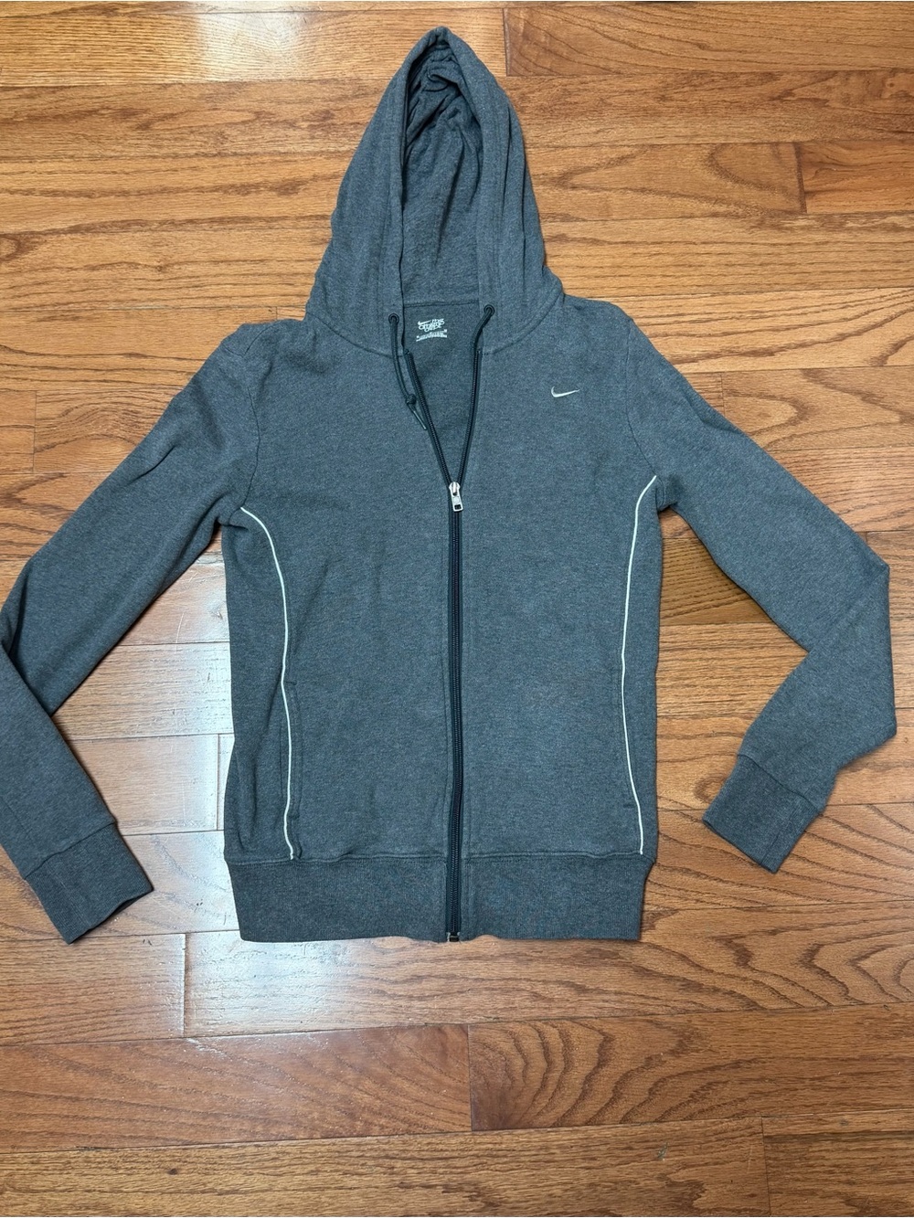 Nike Womens The Athletic Dept AW77 Full-Zip VTG Gray Hoodie (2010 Release) Sz M